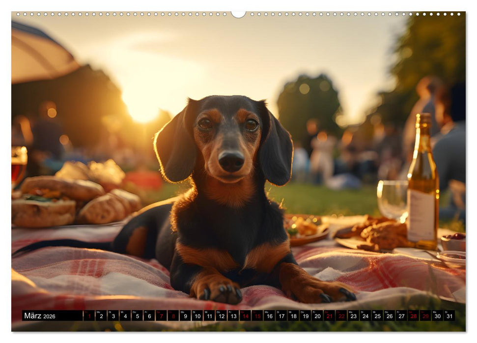 Dackel Zauber - Charmante Begleiter für jeden Monat (CALVENDO Premium Wandkalender 2026)