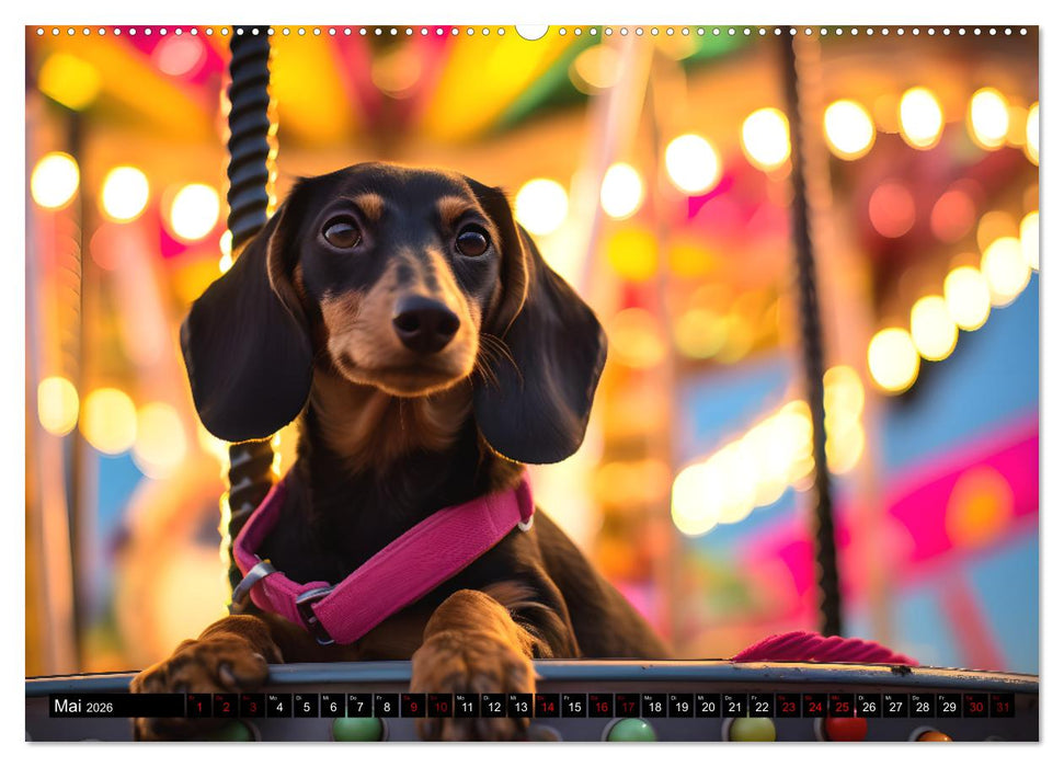 Dackel Zauber - Charmante Begleiter für jeden Monat (CALVENDO Premium Wandkalender 2026)