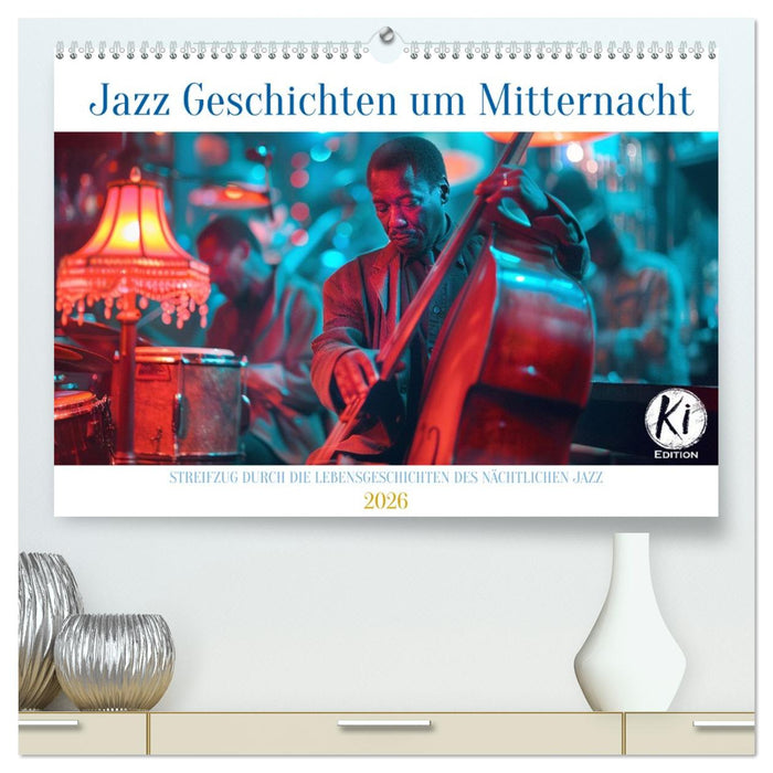 Jazz Geschichten um Mitternacht (CALVENDO Premium Wandkalender 2026)