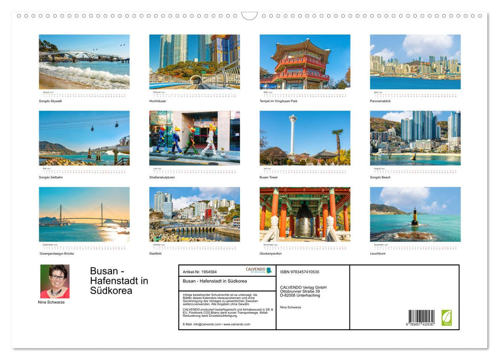 Busan - Hafenstadt in Südkorea (CALVENDO Wandkalender 2026)