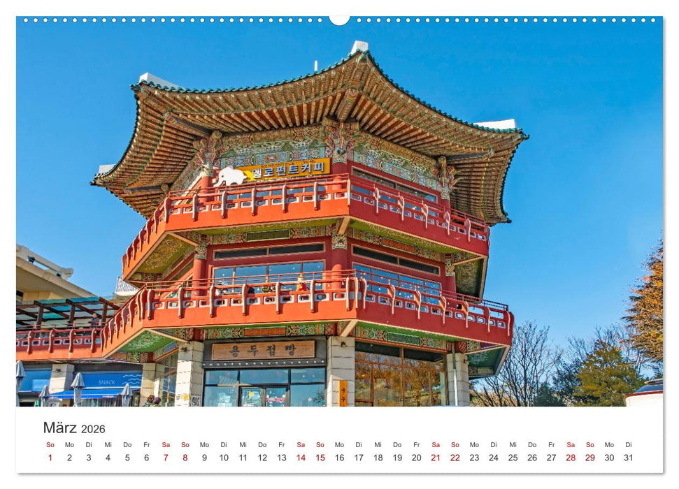 Busan - Hafenstadt in Südkorea (CALVENDO Wandkalender 2026)