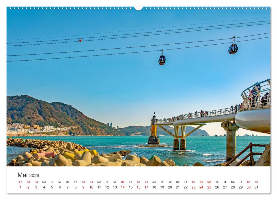 Busan - Hafenstadt in Südkorea (CALVENDO Wandkalender 2026)