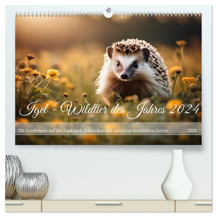 Igel - Wildtier des Jahres 2024 (CALVENDO Premium Wandkalender 2026)