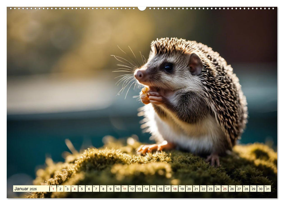 Igel - Wildtier des Jahres 2024 (CALVENDO Premium Wandkalender 2026)