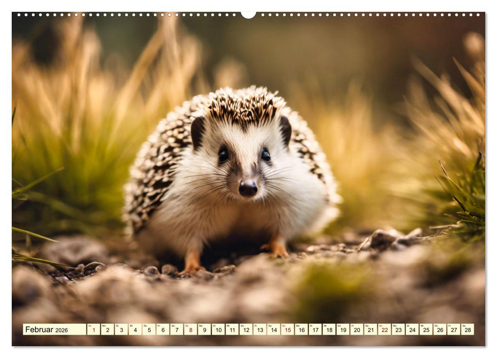 Igel - Wildtier des Jahres 2024 (CALVENDO Premium Wandkalender 2026)