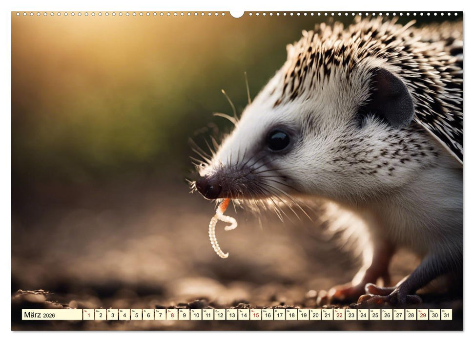 Igel - Wildtier des Jahres 2024 (CALVENDO Premium Wandkalender 2026)