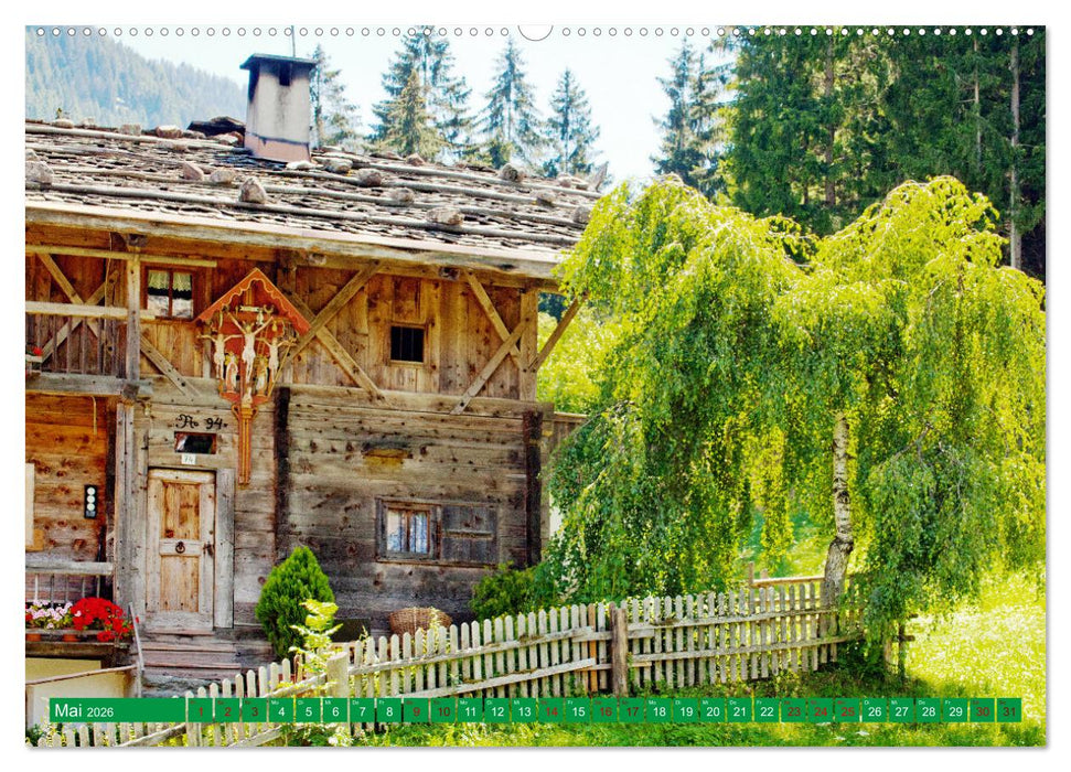 Ultental Wunderschöne alte Bauernhäuser (CALVENDO Wandkalender 2026)