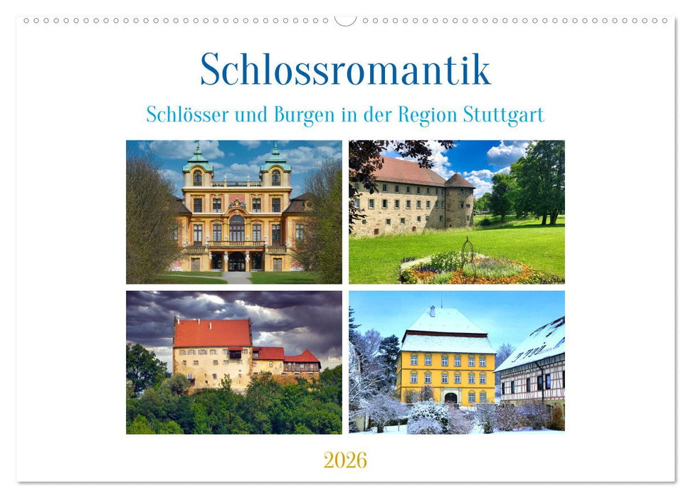 Schlossromantik (CALVENDO Wandkalender 2026)