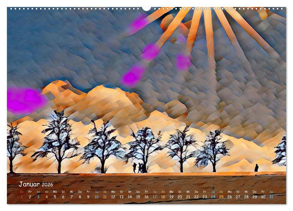 Surreales Farbspiel (CALVENDO Premium Wandkalender 2026)