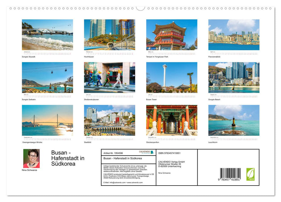 Busan - Hafenstadt in Südkorea (CALVENDO Premium Wandkalender 2026)