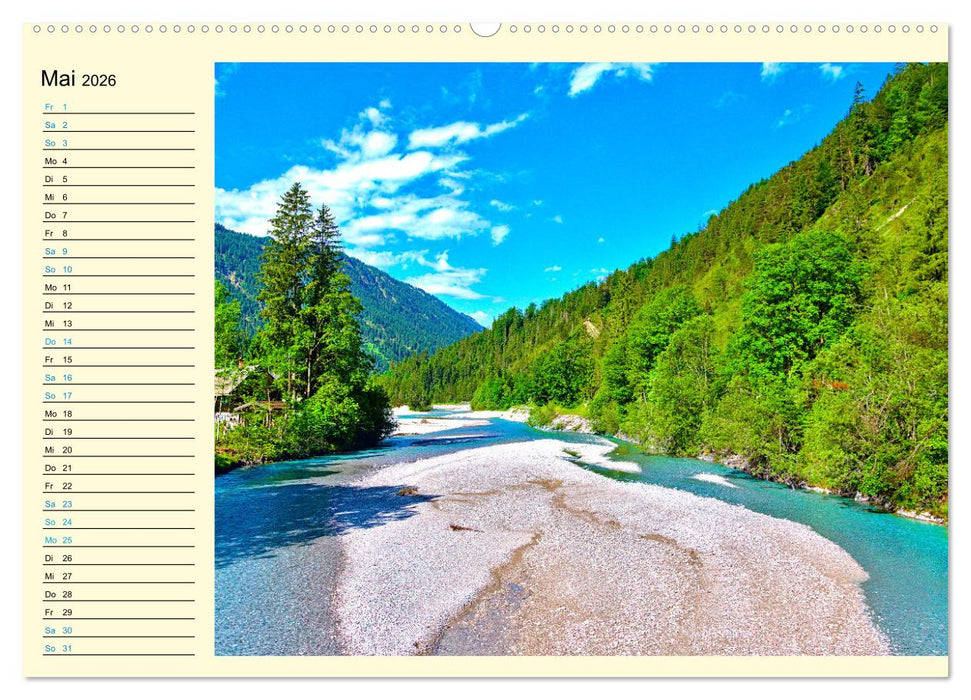Bayern - Idylle zwischen Allgäu und Bayerischen Alpen (CALVENDO Premium Wandkalender 2026)