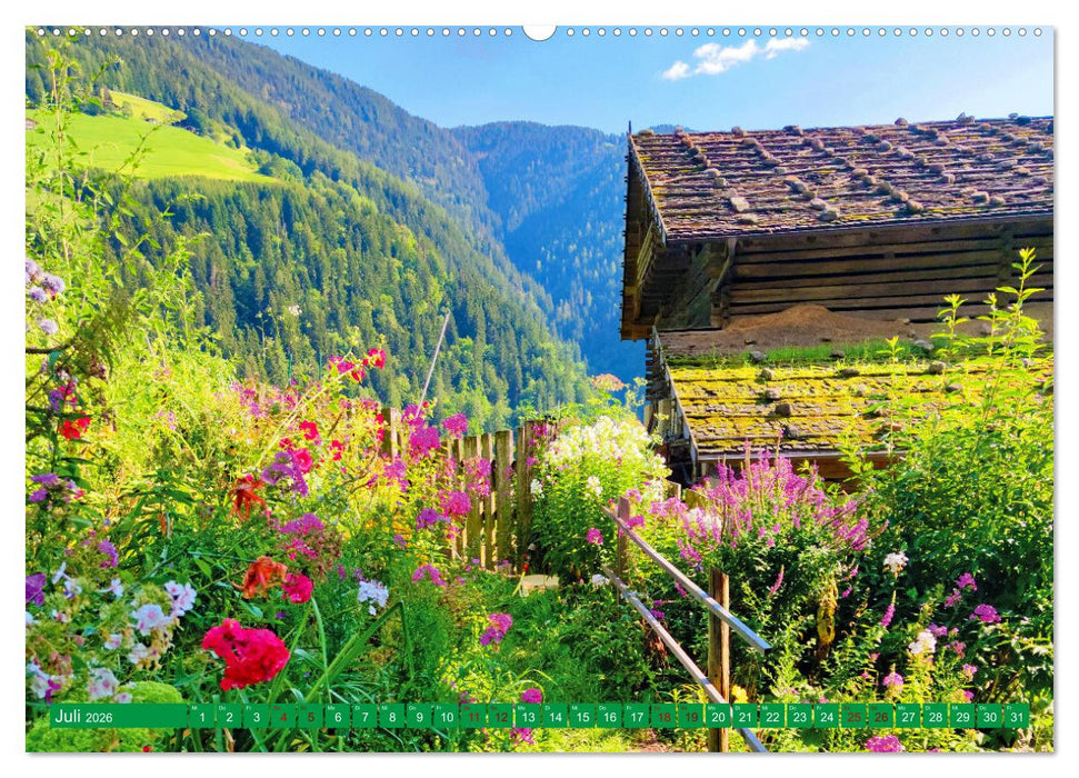 Ultental Wunderschöne alte Bauernhäuser (CALVENDO Premium Wandkalender 2026)