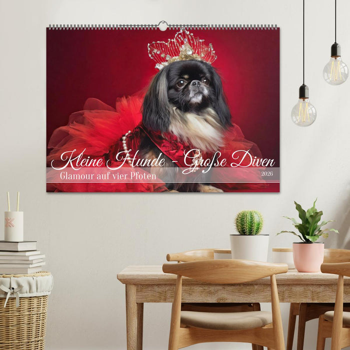 Kleine Hunde - Große Diven (CALVENDO Wandkalender 2026)