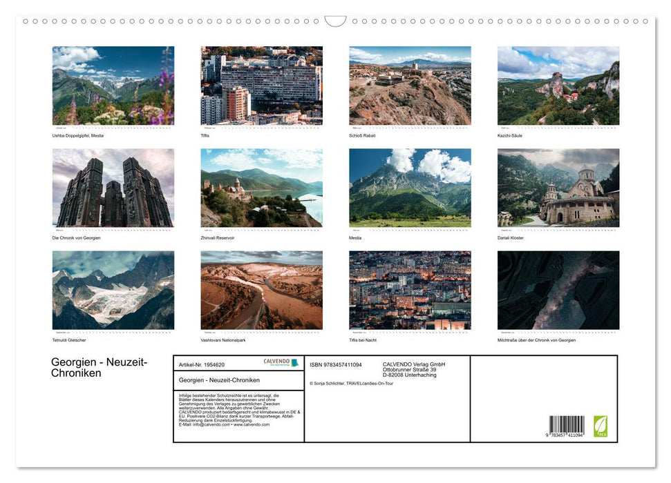 Georgien - Neuzeit-Chroniken (CALVENDO Wandkalender 2026)