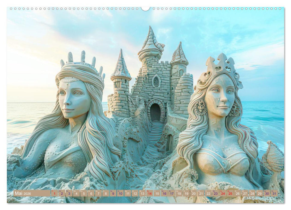 Sandkunstwerke - Einfach faszinierend (CALVENDO Wandkalender 2026)