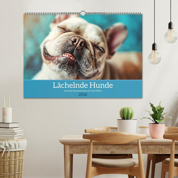 Lächelnde Hunde sind wie Sonnenschein auf vier Pfoten (CALVENDO Wandkalender 2026)