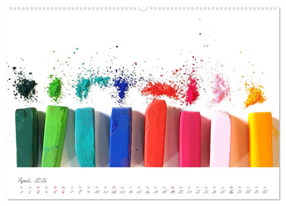 Atelierimpressionen - Des Künstlers Handwerkzeug im Portrait (CALVENDO Premium Wandkalender 2026)