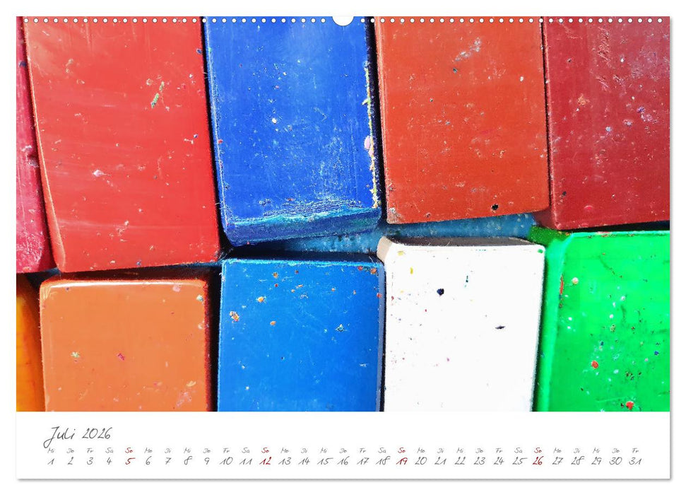 Atelierimpressionen - Des Künstlers Handwerkzeug im Portrait (CALVENDO Premium Wandkalender 2026)