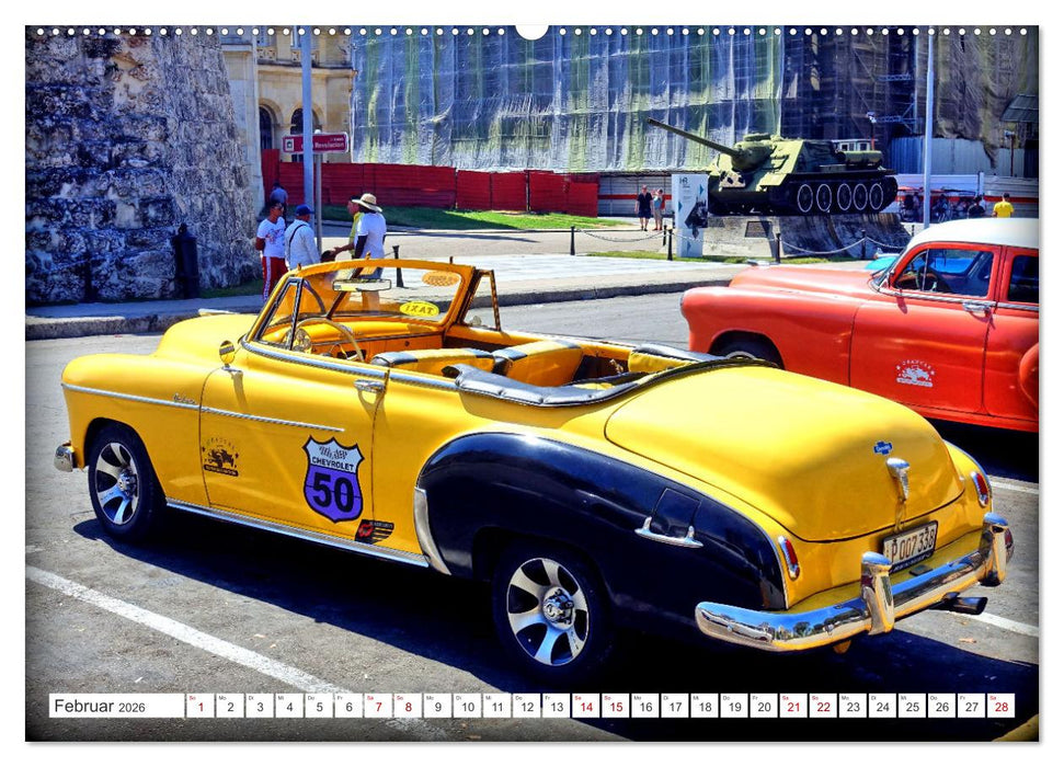 AMERICAN CAR 1950 (CALVENDO Premium Wandkalender 2026)