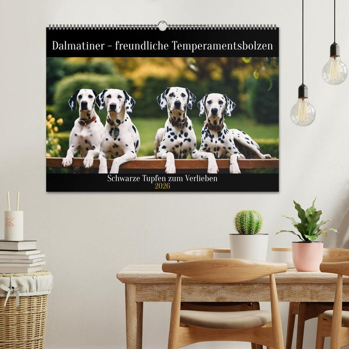 Dalmatiner - freundliche Temperamentsbolzen (CALVENDO Wandkalender 2026)