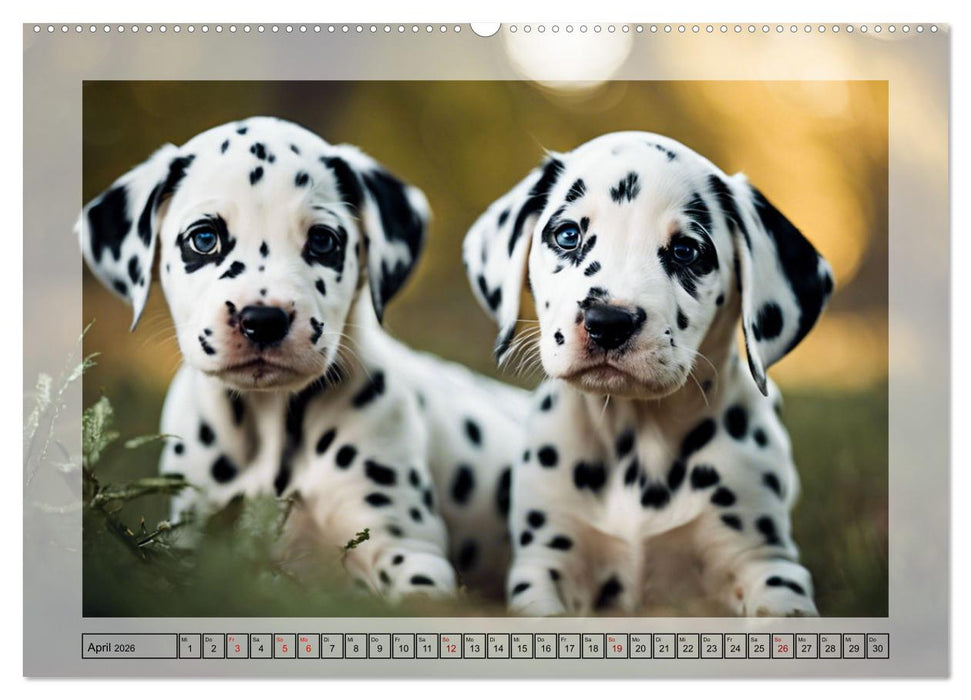 Dalmatiner - freundliche Temperamentsbolzen (CALVENDO Wandkalender 2026)