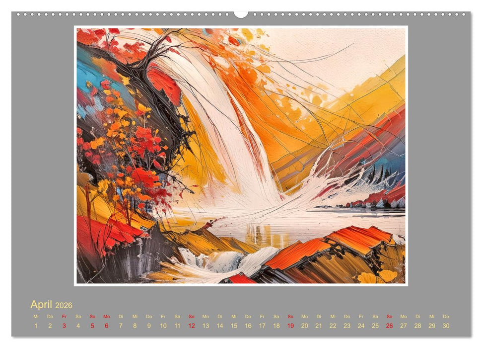 Expressionistische Landschaften (CALVENDO Premium Wandkalender 2026)