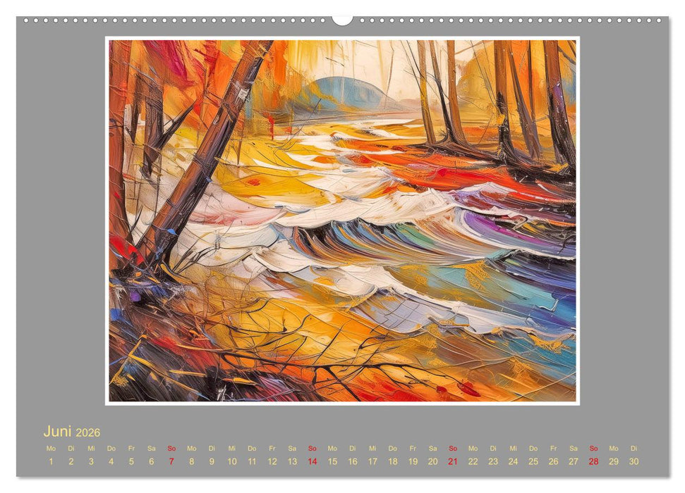 Expressionistische Landschaften (CALVENDO Premium Wandkalender 2026)