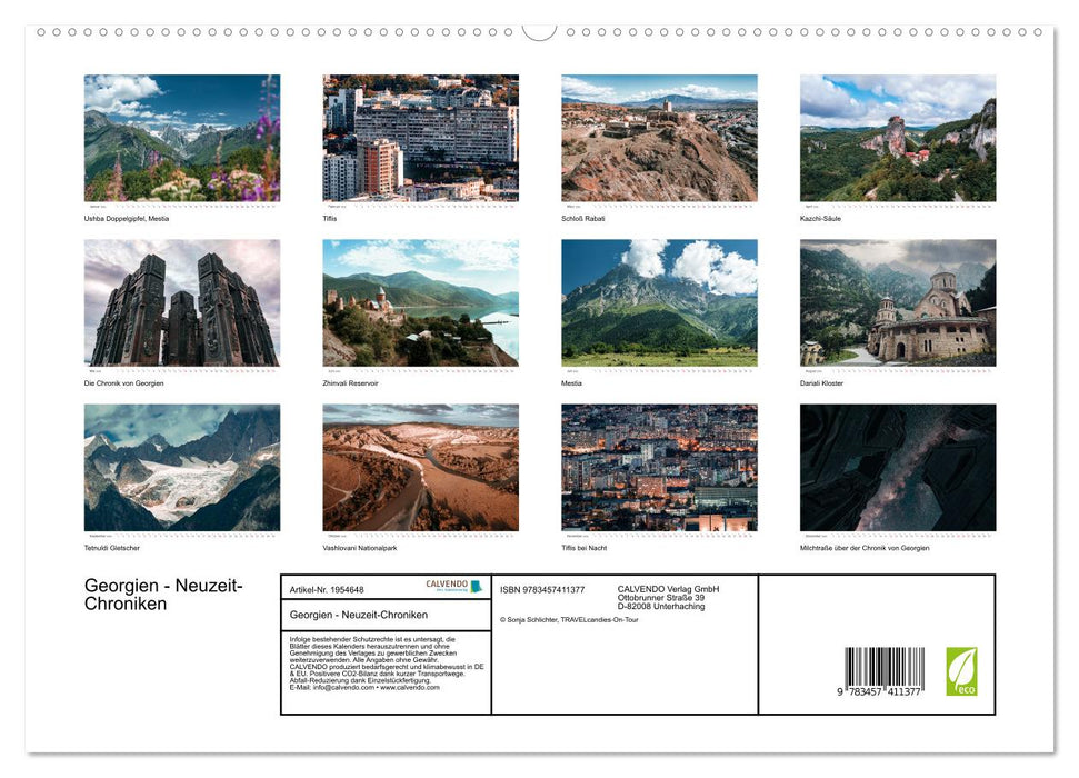 Georgien - Neuzeit-Chroniken (CALVENDO Premium Wandkalender 2026)