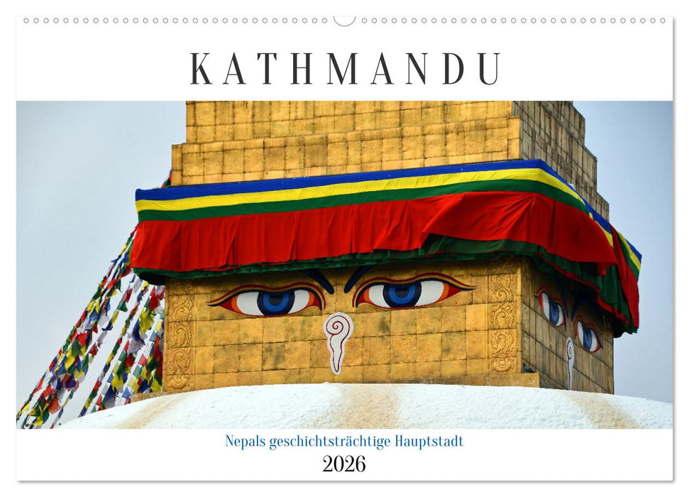 KATHMANDU, Nepals Hauptstadt (CALVENDO Wandkalender 2026)