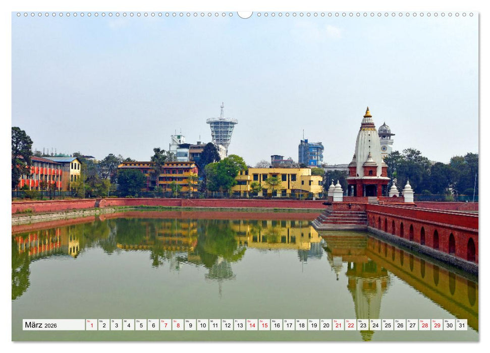 KATHMANDU, Nepals Hauptstadt (CALVENDO Wandkalender 2026)