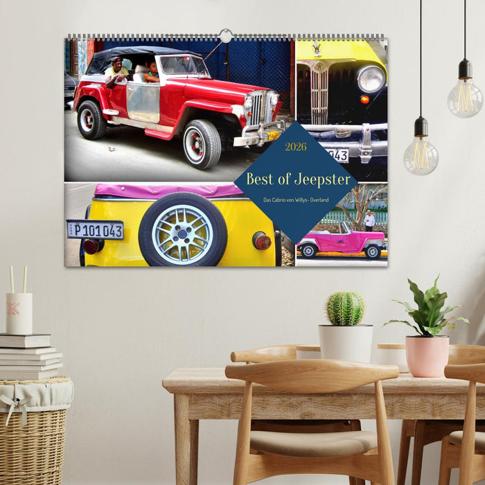 Best of Jeepster - Das Cabrio von Willys-Overland (CALVENDO Wandkalender 2026)