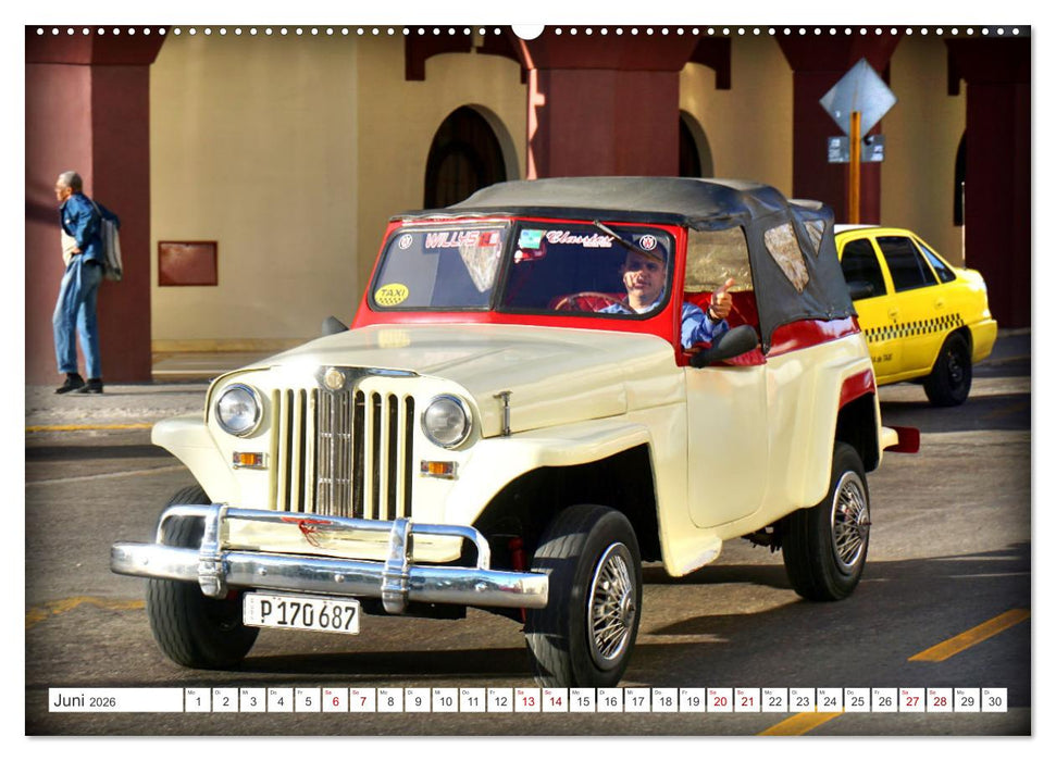 Best of Jeepster - Das Cabrio von Willys-Overland (CALVENDO Wandkalender 2026)