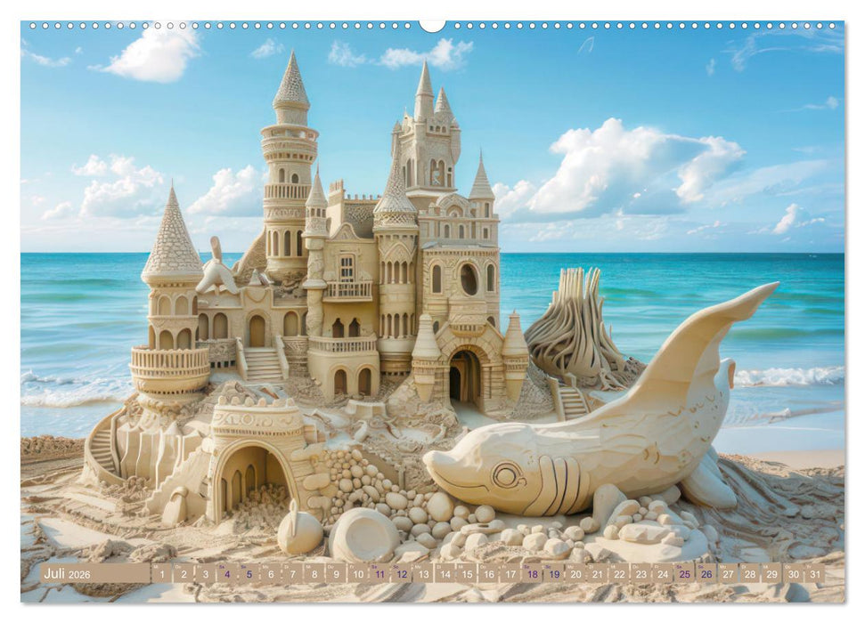 Sandkunstwerke - Einfach faszinierend (CALVENDO Premium Wandkalender 2026)