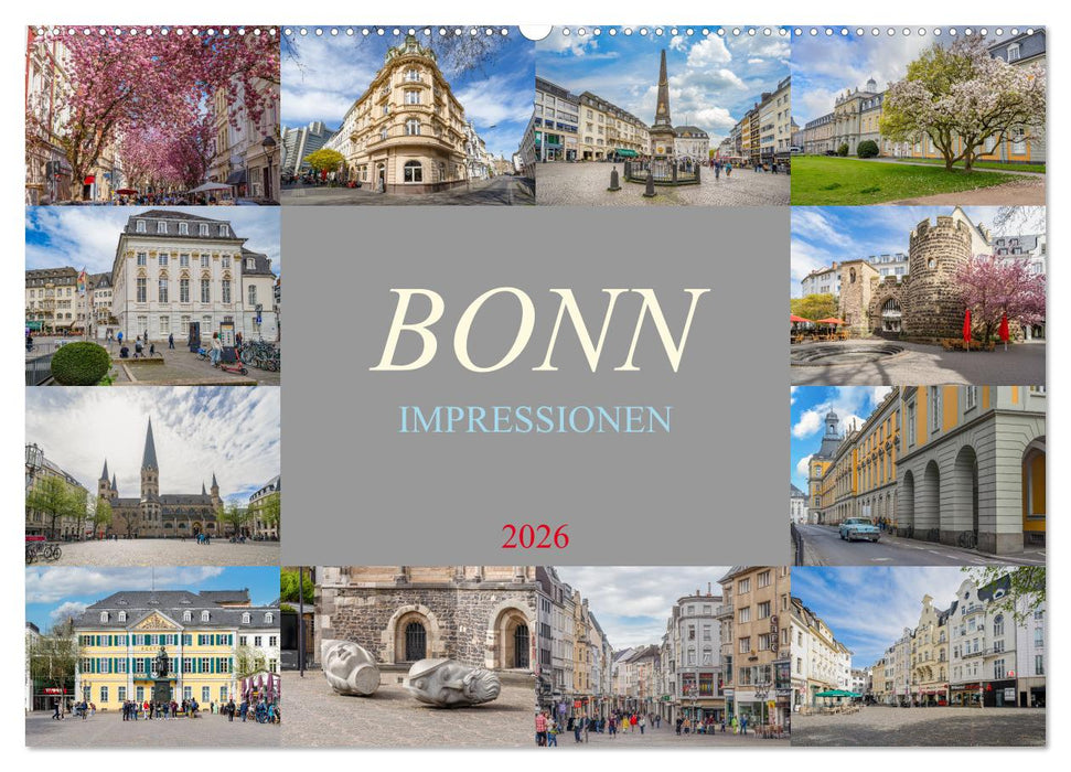 Bonn Impressionen (CALVENDO Wandkalender 2026)