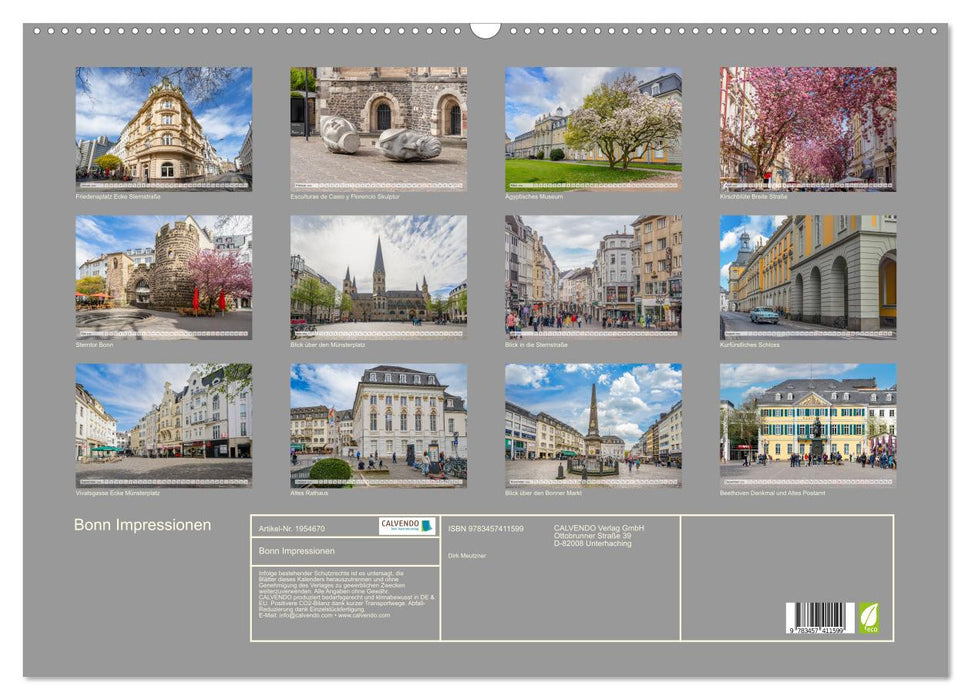 Bonn Impressionen (CALVENDO Wandkalender 2026)