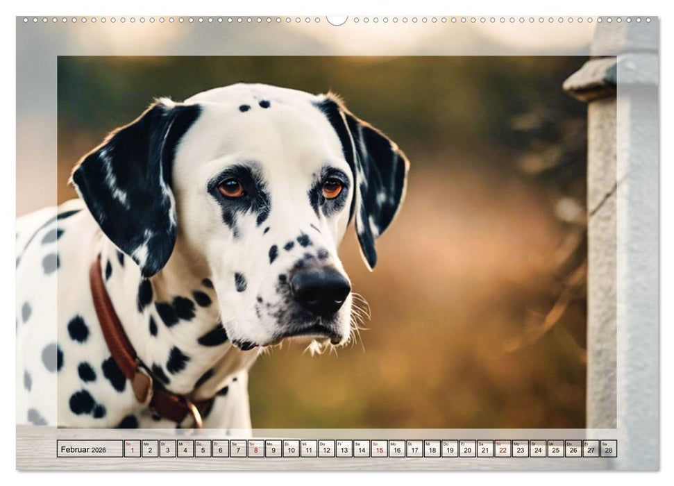 Dalmatiner - freundliche Temperamentsbolzen (CALVENDO Premium Wandkalender 2026)