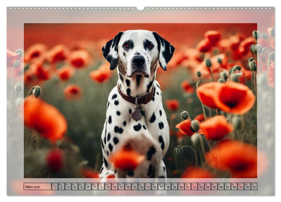 Dalmatiner - freundliche Temperamentsbolzen (CALVENDO Premium Wandkalender 2026)