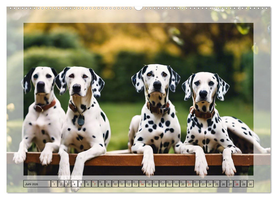 Dalmatiner - freundliche Temperamentsbolzen (CALVENDO Premium Wandkalender 2026)