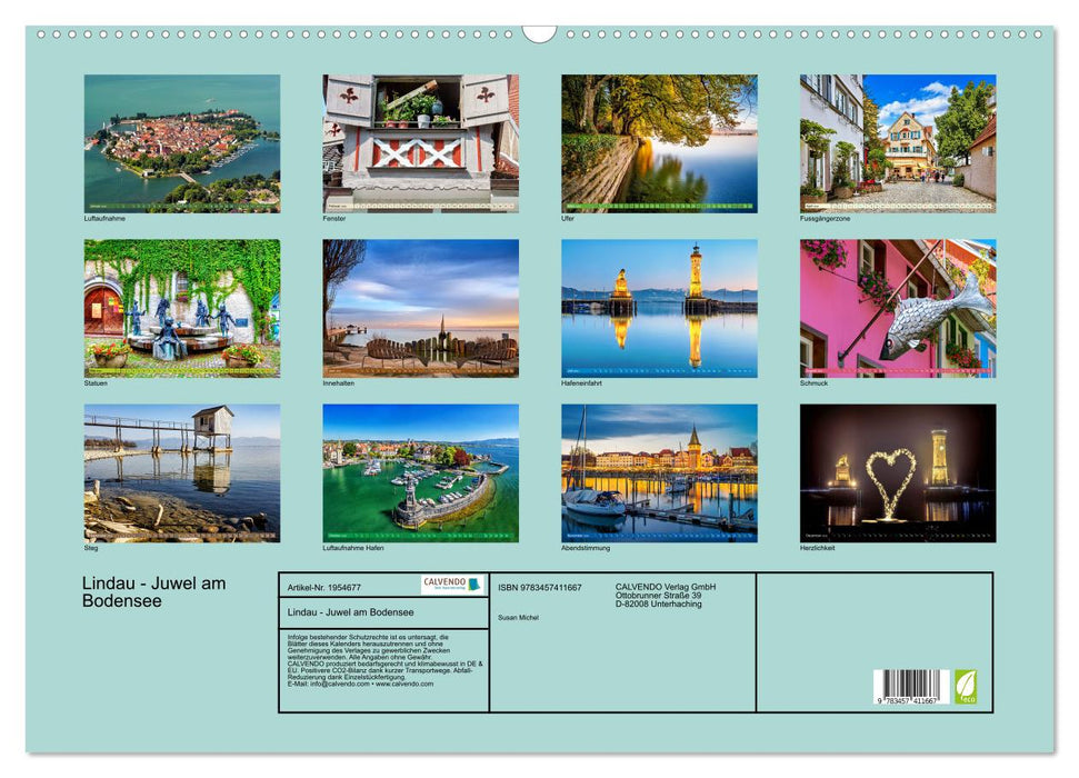 Lindau - Juwel am Bodensee (CALVENDO Wandkalender 2026)