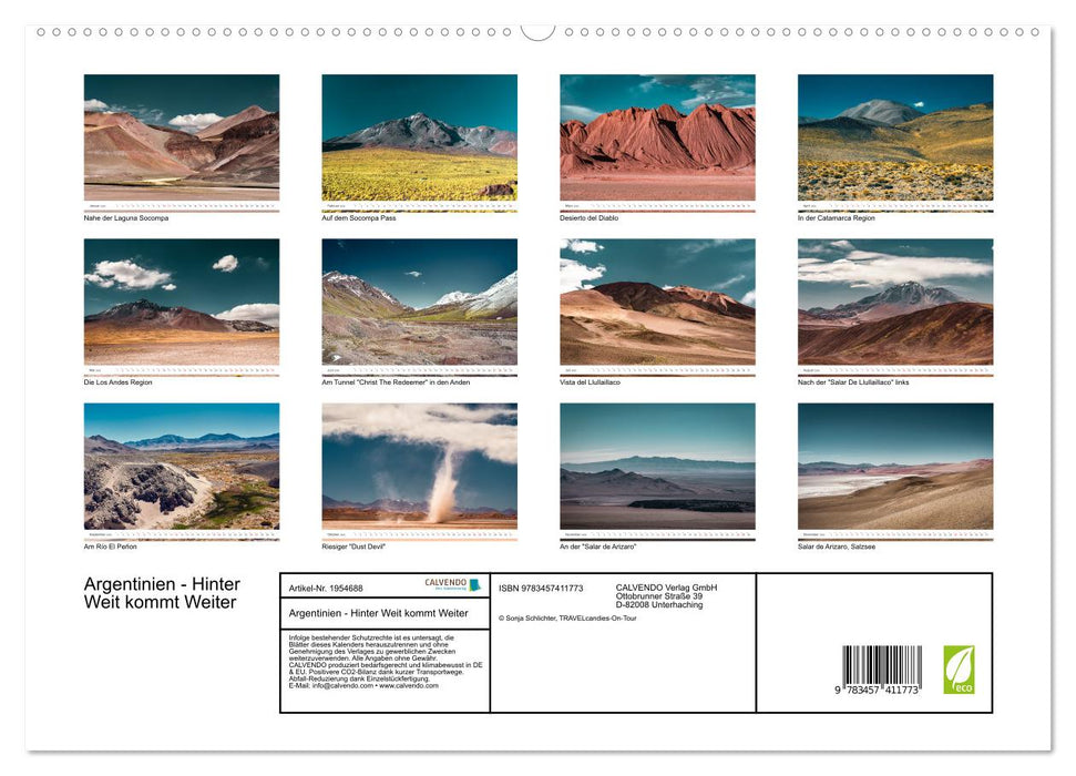 Argentinien - Hinter Weit kommt Weiter (CALVENDO Premium Wandkalender 2026)