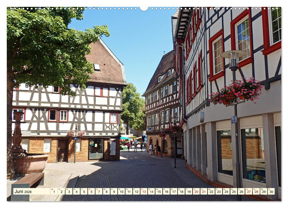 Bensheim a. d. Bergstraße - Ein Stadtspaziergang (CALVENDO Wandkalender 2026)