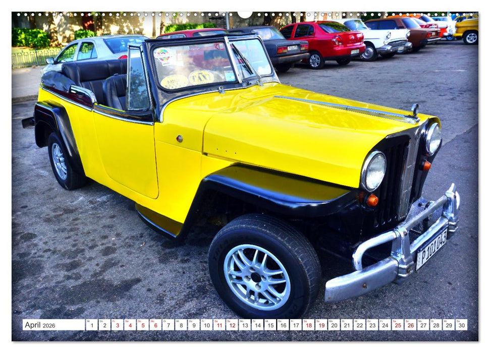Best of Jeepster - Das Cabrio von Willys-Overland (CALVENDO Premium Wandkalender 2026)