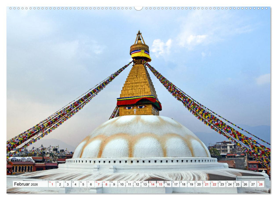 KATHMANDU, Nepals Hauptstadt (CALVENDO Premium Wandkalender 2026)