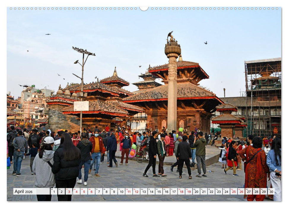 KATHMANDU, Nepals Hauptstadt (CALVENDO Premium Wandkalender 2026)