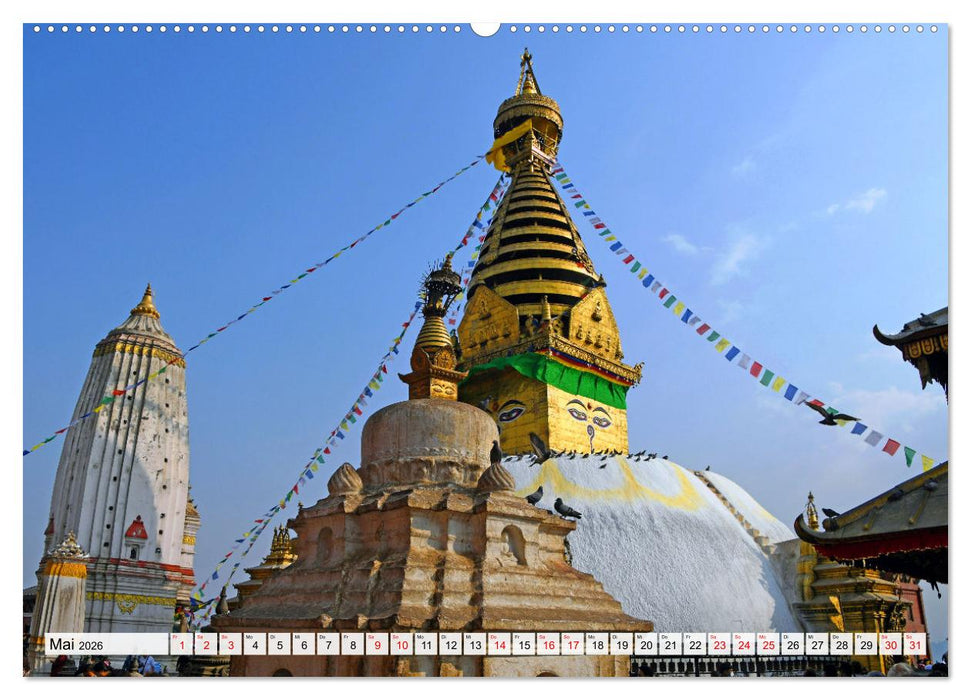 KATHMANDU, Nepals Hauptstadt (CALVENDO Premium Wandkalender 2026)