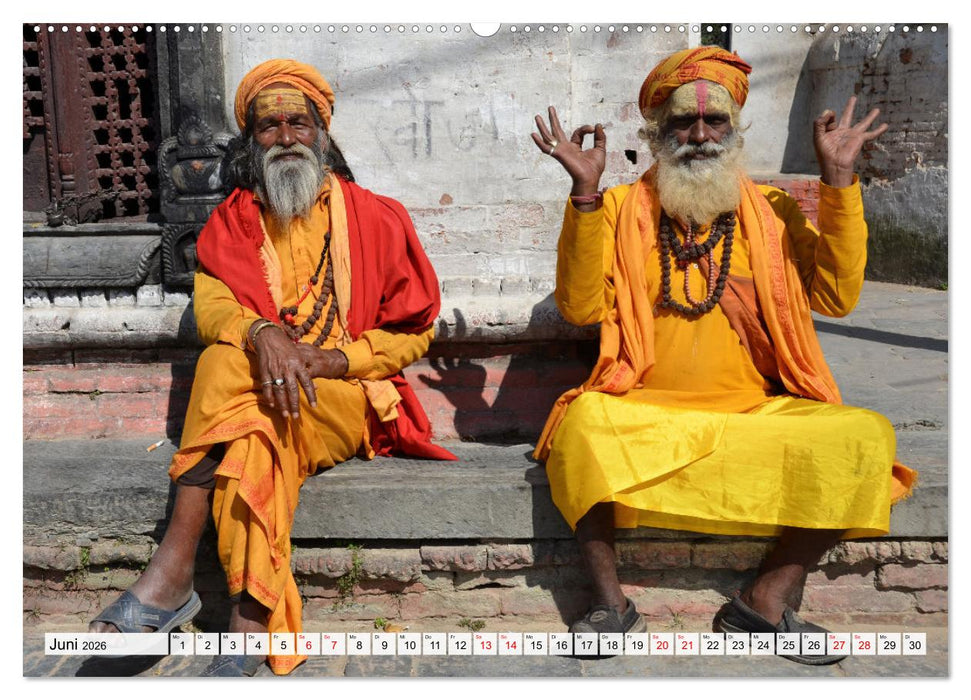 KATHMANDU, Nepals Hauptstadt (CALVENDO Premium Wandkalender 2026)
