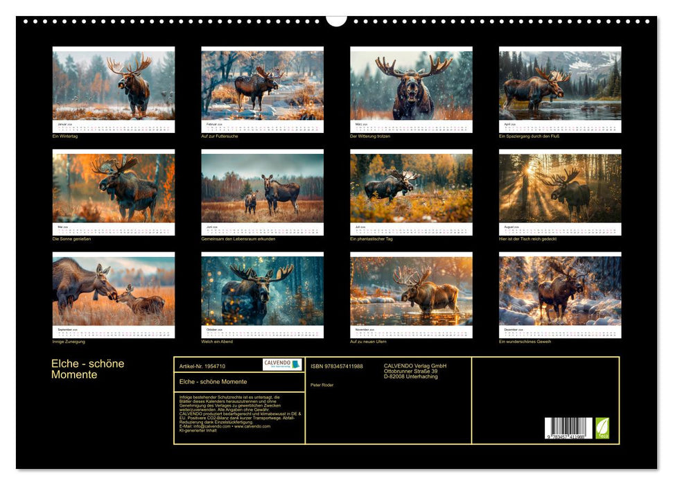 Elche - schöne Momente (CALVENDO Wandkalender 2026)