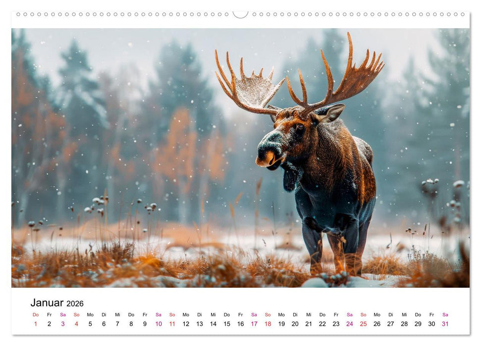 Elche - schöne Momente (CALVENDO Wandkalender 2026)