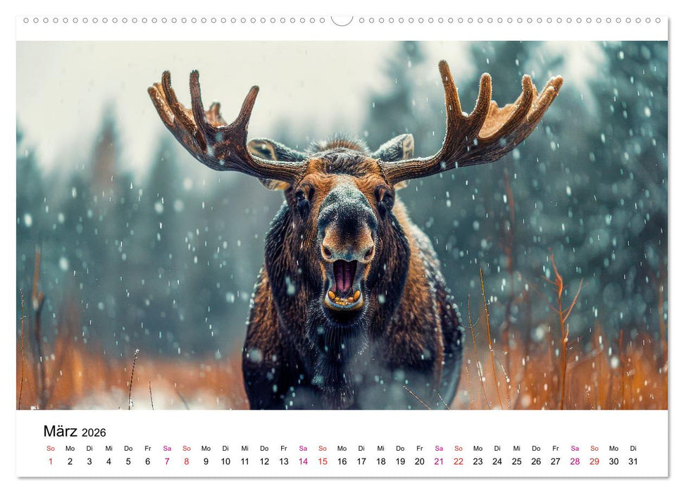 Elche - schöne Momente (CALVENDO Wandkalender 2026)