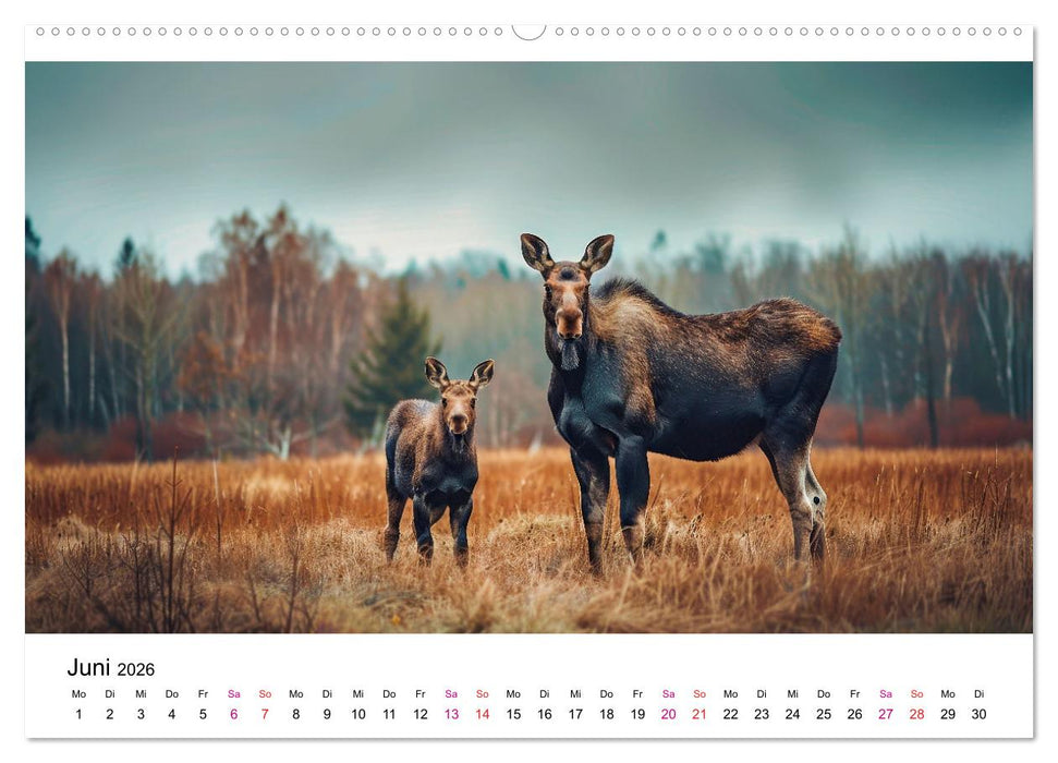 Elche - schöne Momente (CALVENDO Wandkalender 2026)